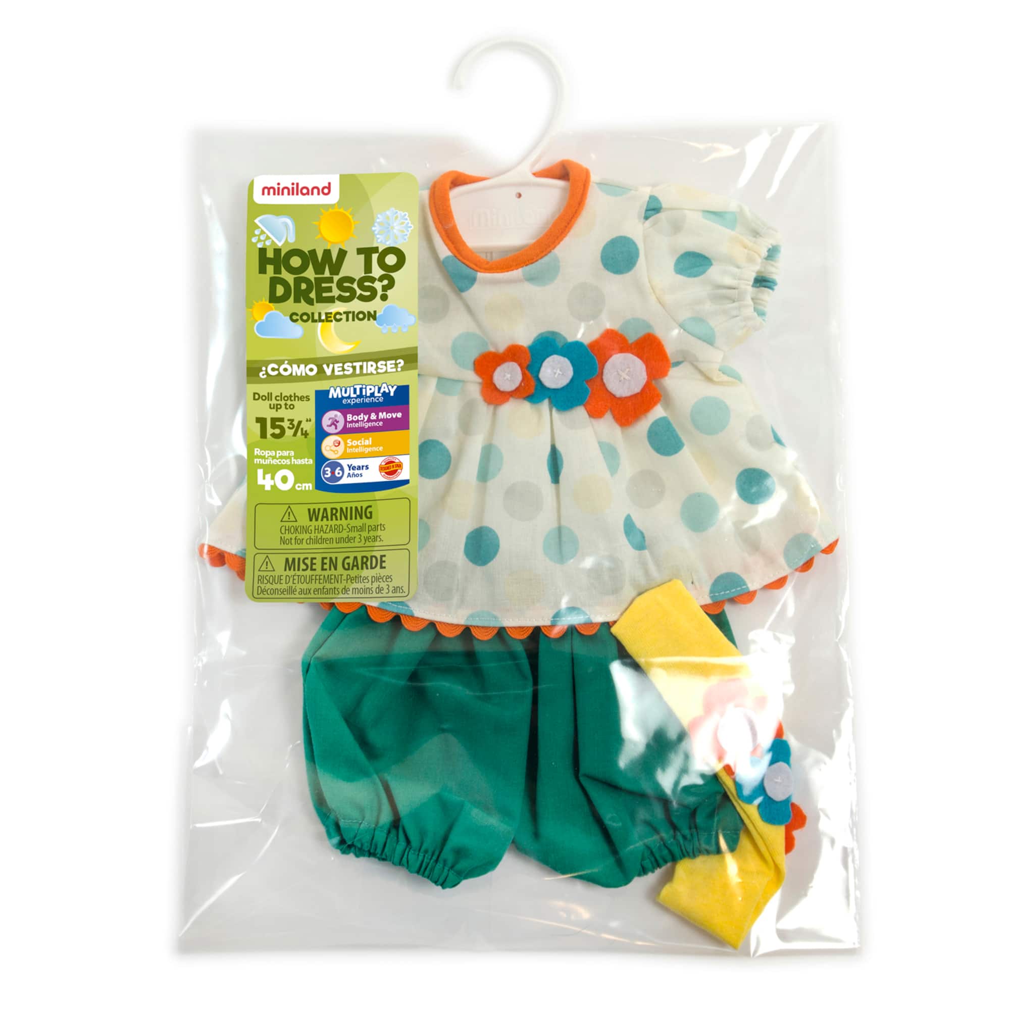 Miniland Summer Outfit Girl Doll Clothes